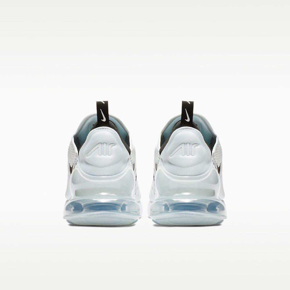Nike Air Max 270 white/black — heel view